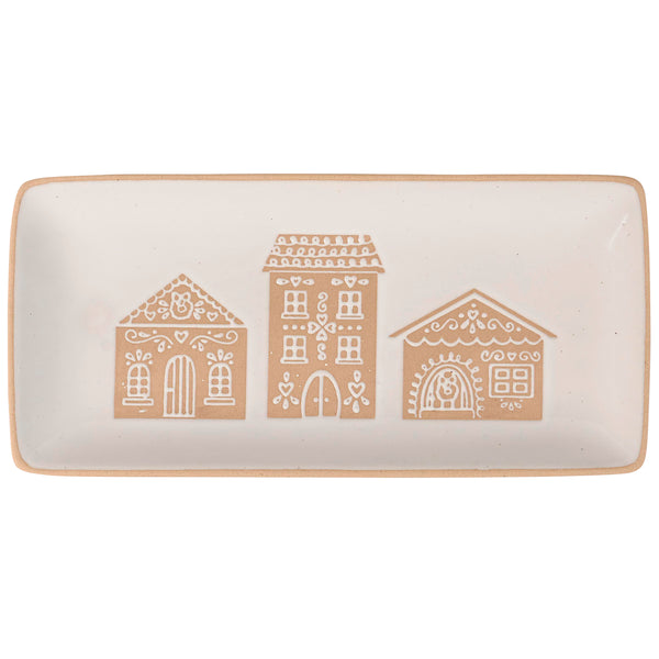 Rectangular Gingerbread House Platter