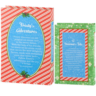 A Snowman's Tale Decorative Christmas Book Boxes - Set of 2