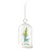 Bottlebrush Deer in Glass Dome Ornament- Teal