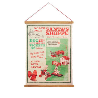Bulletin Santa Shoppe Tapestry