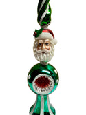 Retro Glass Santa Tree Topper Finial 2 Options