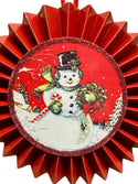 Retro Holiday Disk Ornaments