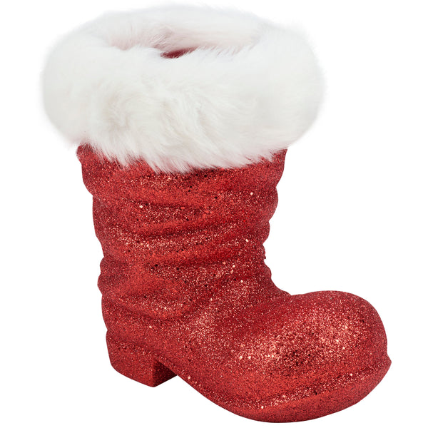 Glitter Santa Boot