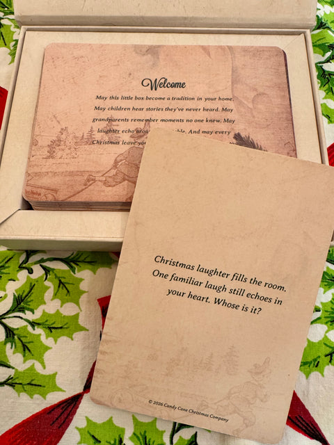 Christmas laughter fills the room
