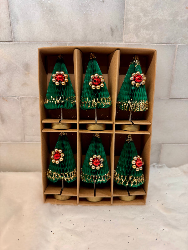 retro honeycomb trees