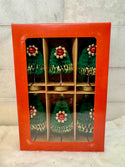 retro box 6 green honeycomb trees