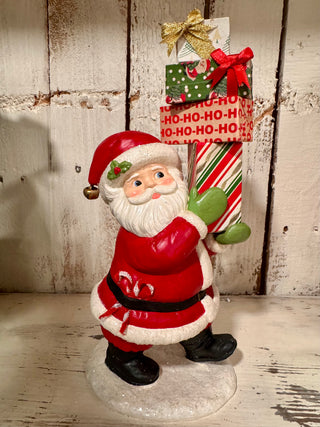 Santa's Delivery Retro Christmas Figurine