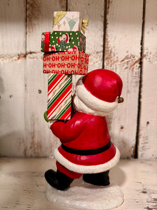 Santa's Delivery Retro Christmas Figurine