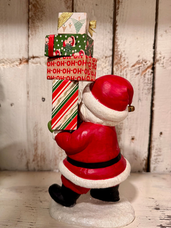 Santa's Delivery Retro Christmas Figurine