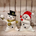 Retro snow kids set of two