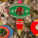 Colorful Retro Holiday Ornaments -Set of 3