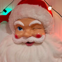 Oversized Retro Winking Santa Head Wall Decor - 32"