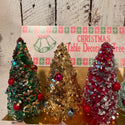 Vintage-Inspired Bottle Brush Christmas Trees – Boxed Set of 5