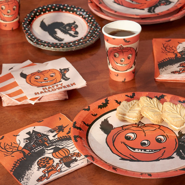 Large Retro Halloween Plate