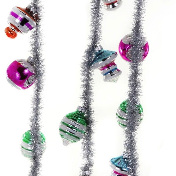 Vintage Inspired Silver Bauble Garland