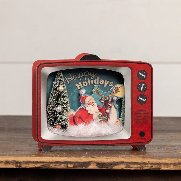 Happy Holidays Retro TV