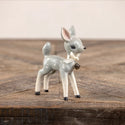 Nostalgic Blue Christmas Deer Figurine