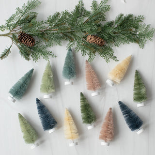 Vintage Inspired Earth-Tone Bottlebrush Tree -Boxed set of 12