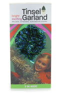 Retro Boxed Green/Blue Tinsel Garland