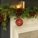 Aged Red Metal Sleigh Bell - 5"