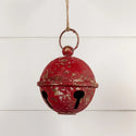 Aged Red Metal Sleigh Bell - 5"
