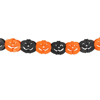 Pumpkin Bat Paper Garland Set