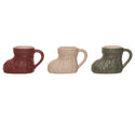 Knit Stocking Mug Set of Three