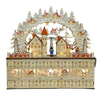 Light- Up Arch Village Scene Advent Calendar