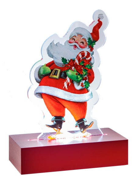 Light Up Santa Tabletop Decor