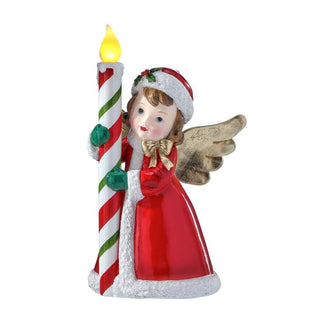 Lighted Retro Christmas Angel - 12"