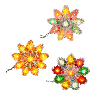 Retro Light Up Reflector Tree Topper