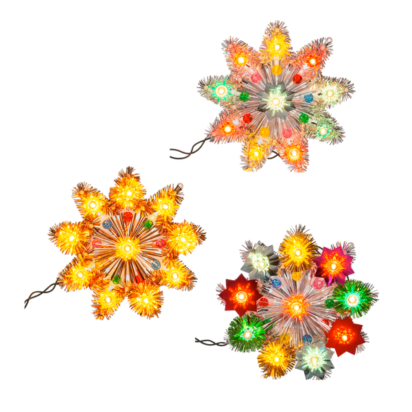 Retro Light Up Reflector Tree Topper