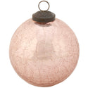 Pink Ball Glass Ornament