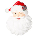 Retro Winking Santa Face Wall Art