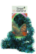 Retro Boxed Green/Blue Tinsel Garland