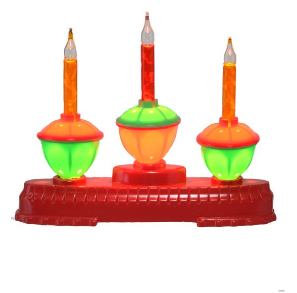 Retro Light-Up Bubble Light Candelabra