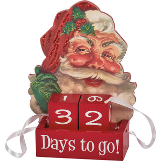 Santa Days To Go Block Countdown