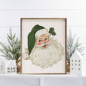 Santa Green Hat 8 x 10 Artwork