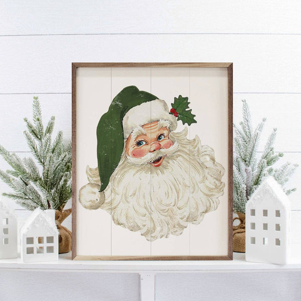 Santa Green Hat 8 x 10 Artwork