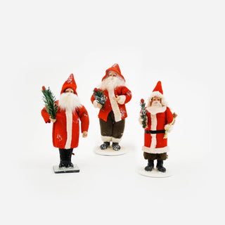 Set of Three Vintage-Inspired Santas