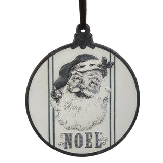 Vintage-Inspired Noel Metal Ornament