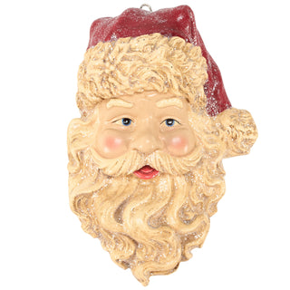 Vintage-Inspired Santa Face Wall Decor