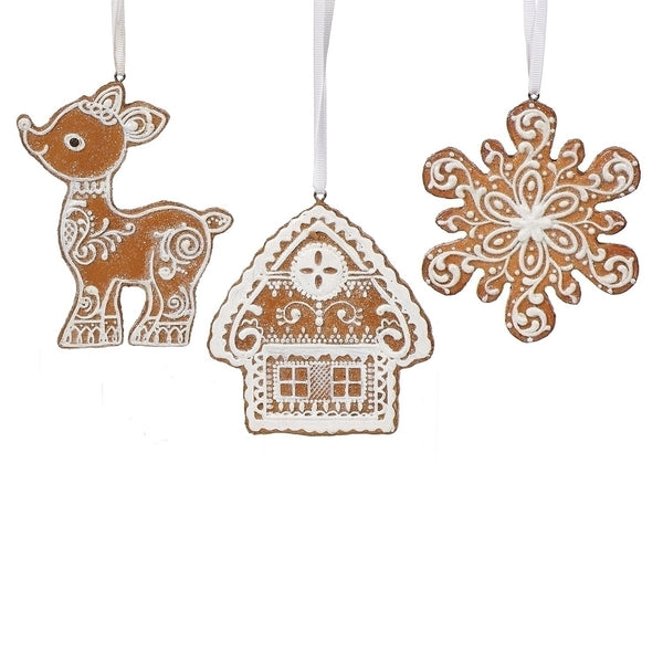 Gingerbread Ornaments Set of Three