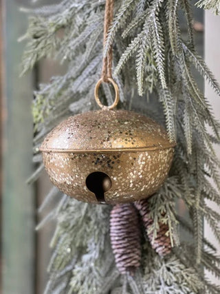 Glittering Gold Jingle Bell
