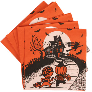 Retro Halloween Dinner Napkin