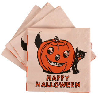 Retro Halloween Beverage Napkin