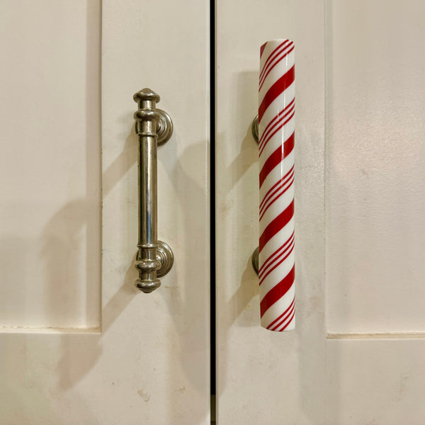 Peppermint Sticks Cabinet Knob Covers