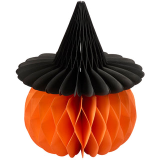 Pumpkin with Witch Hat Paper Decoration
