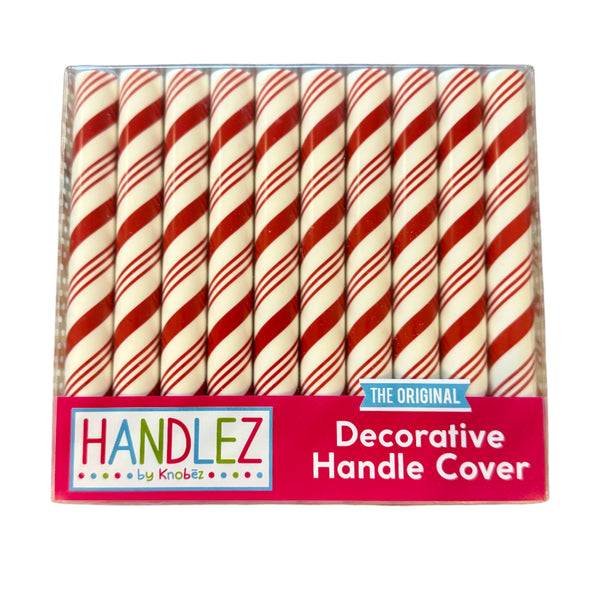 Peppermint Sticks Cabinet Knob Covers