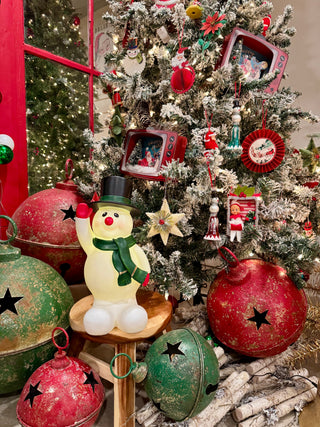 Light-Up Jolly Snowman Blow Mold